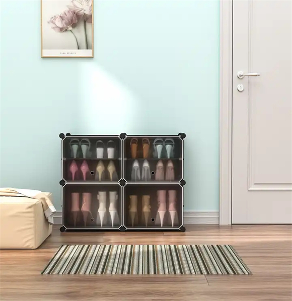 Plastic shoe rack